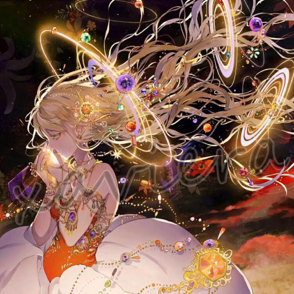 

Diy Cartoon Diamond Painting Angel Fairy Fantasy Anime Girls Embroidery Mosaic Cross Stitch Picture of Rhinestone Handmade Craft