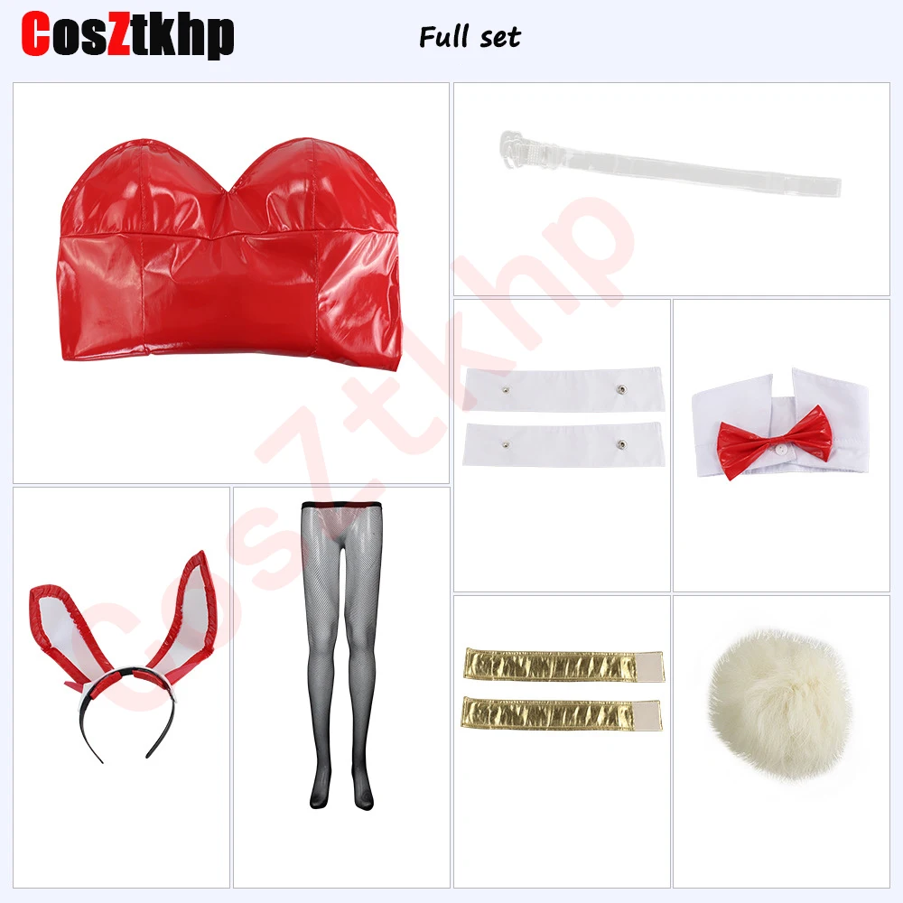 Костюм для косплея CosZtkhp из аниме любимый в Фране костюм Zero Two Bunny Girl 02 сексуальный