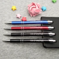hot selling metal capacitive stylus touch pen free logo laser engraving with your thanks words and company logoemail 50pcslot