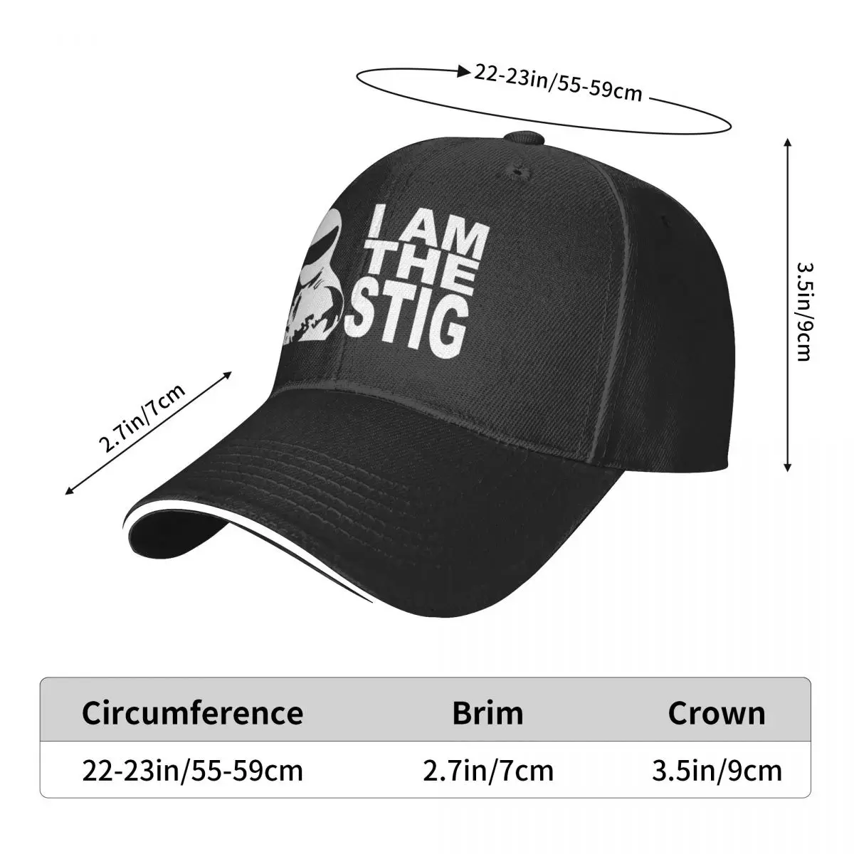 

Baseball Cap Men I Am The Stig Fashion Caps Hats for Logo Asquette Homme Dad Hat for Men Trucker Cap