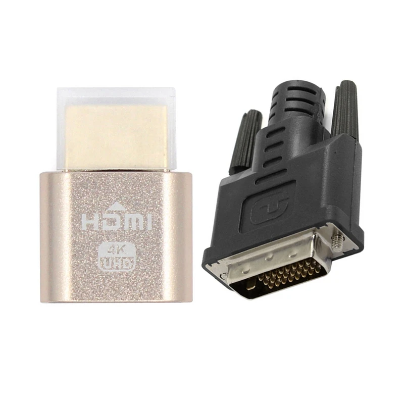 VGA виртуальный дисплей адаптер HDMI DDC EDID пустышка штепсельная вилка Безголовый