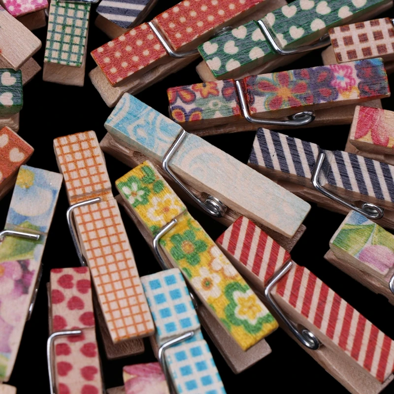 

Деревянные прищепки для белья OOTDTY 50 шт