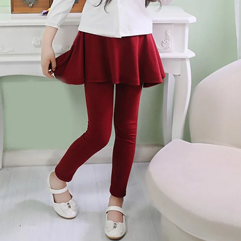 

Children's Pants Cotton Girl Leggings Star Sequins Skirt Skinny Autumn Warm Baby Long Bottoms