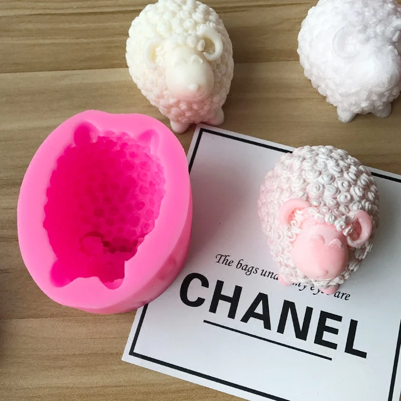 Для дня рождения и свадьбы ягненка Силиконовые свечи DIY силиконовая форма для