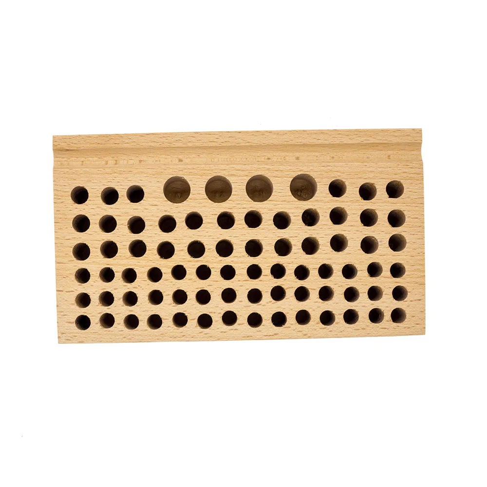 Деревянная подставка для кожевенного ремесла держатель органайзер 76 штампов |