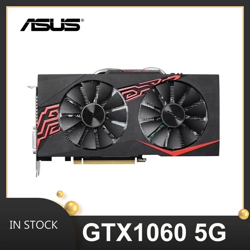 

Asus GTX 1060 5gb 192bit gddr5 nvidia geforce graphics CARDS gpu computer game desktop map 960 1050ti