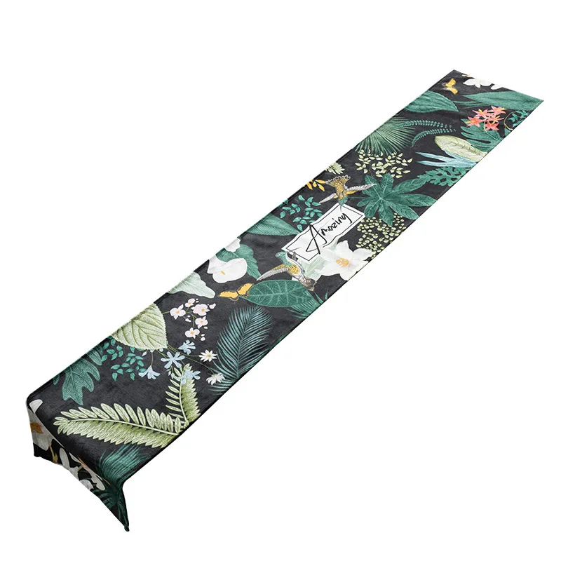 Современный простой американский настольный бегун синель Водонепроницаемый