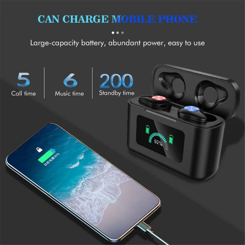 CUFOK TWS Bluetooth 5 0 наушники настоящие беспроводные Игровые спортивные