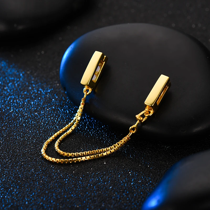 DEVOLOVE новая Подлинная 925 застежка из стерлингового серебра безопасная цепь бисера