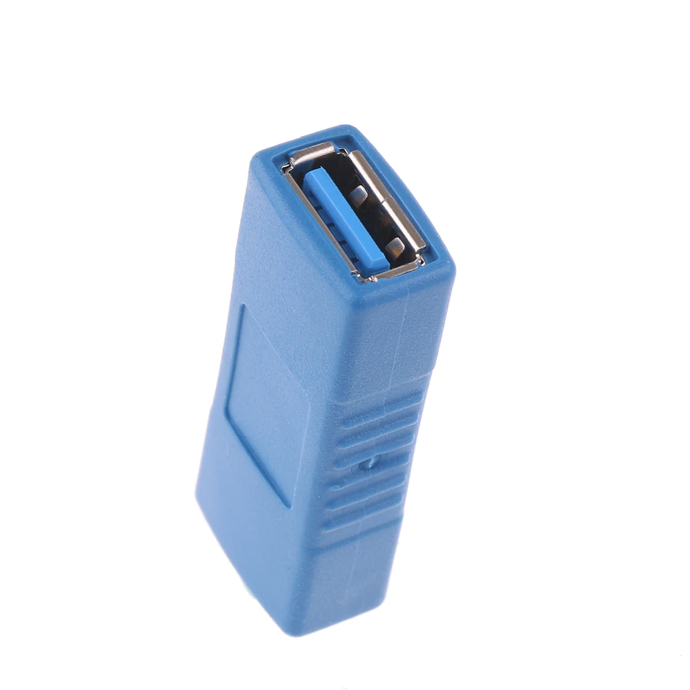 1 шт. USB 3,0 адаптер для ПК ноутбука соединитель тип A Женский муфта пол смены разъем прочный дом улучшения - Цвет: Blue