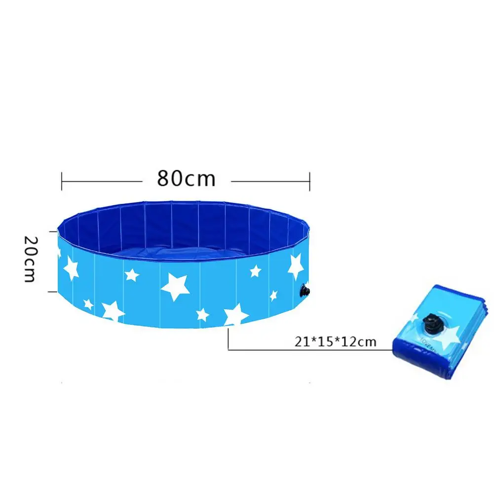 

Pet Bathtub Portable Folding PVC Pet Swimming Pool Used For Dog Pool Outdoor Portable Pet Swimming Pool Durable Built-in Drain