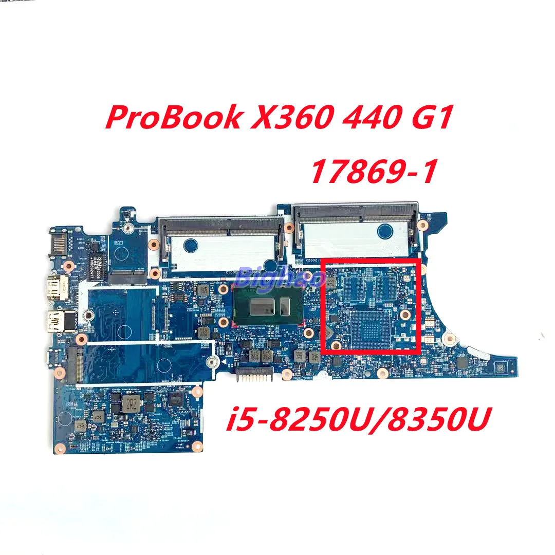 

For hp probook X360 440 G1 Laptop motherboard Mainboard 17869-1 448.0EQ07.001 With i5-8250U/8350U CPU L28241-601 L28244-601