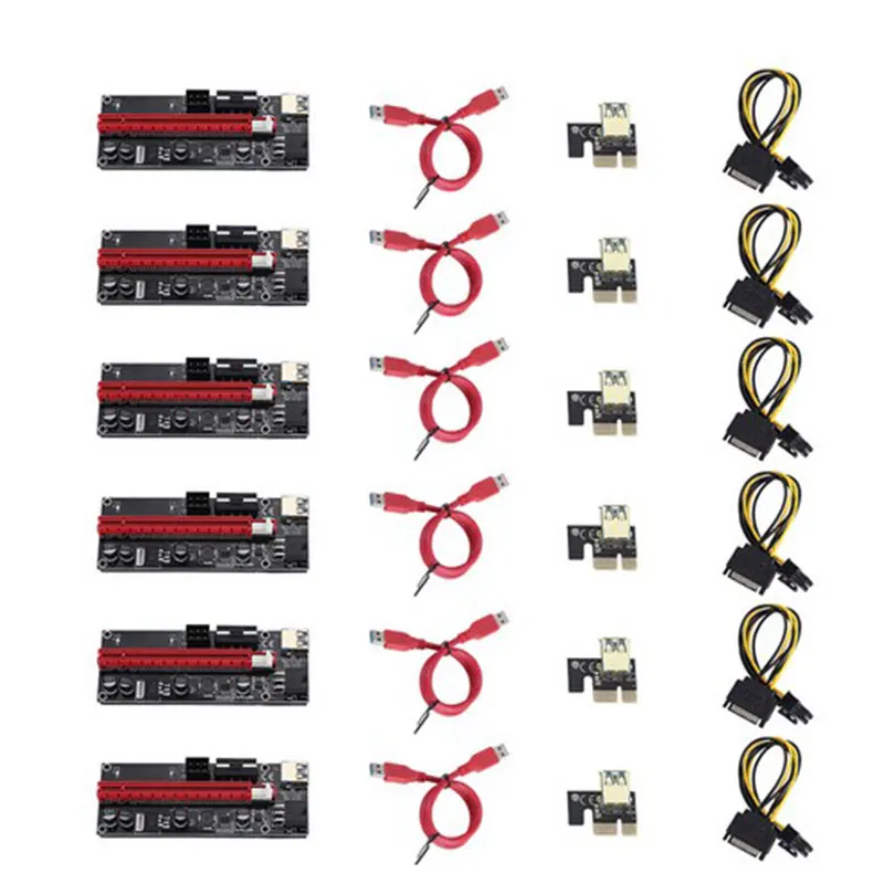 

Райзер USB 3,0 PCI-E VER 009S Express 1X 4x 8x 16x, 12 шт.