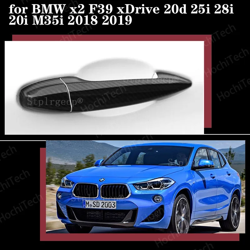 

Новинка чехол для ручки двери для BMW x2 F39 xDrive 20d 25i 28i 20i M35i 2018 2019 чехол для ручки автомобиля аксессуары 100% натуральное углеродное волокно