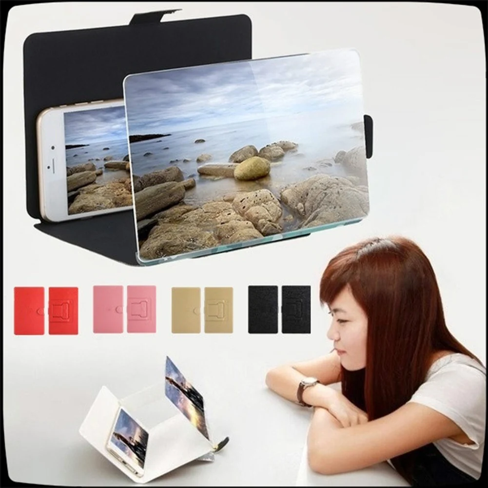 Мини проектор усилитель экрана телефона HD плеер видеоплеер подставка для