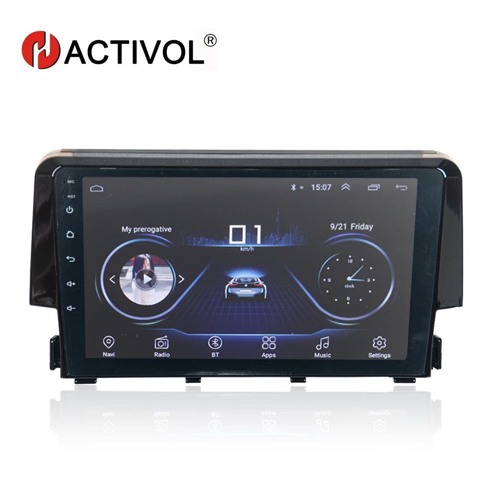 HACTIVOL 9 &quotчетырехъядерный автомобильный радиоприемник для Honda Civic 2016 android 8 1 DVD