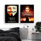 Постеры и принты классических хакеров из фильма V означает Вендетта, Картина на холсте, Настенная картина, ВИНТАЖНЫЙ ПЛАКАТ, декоративный домашний декор