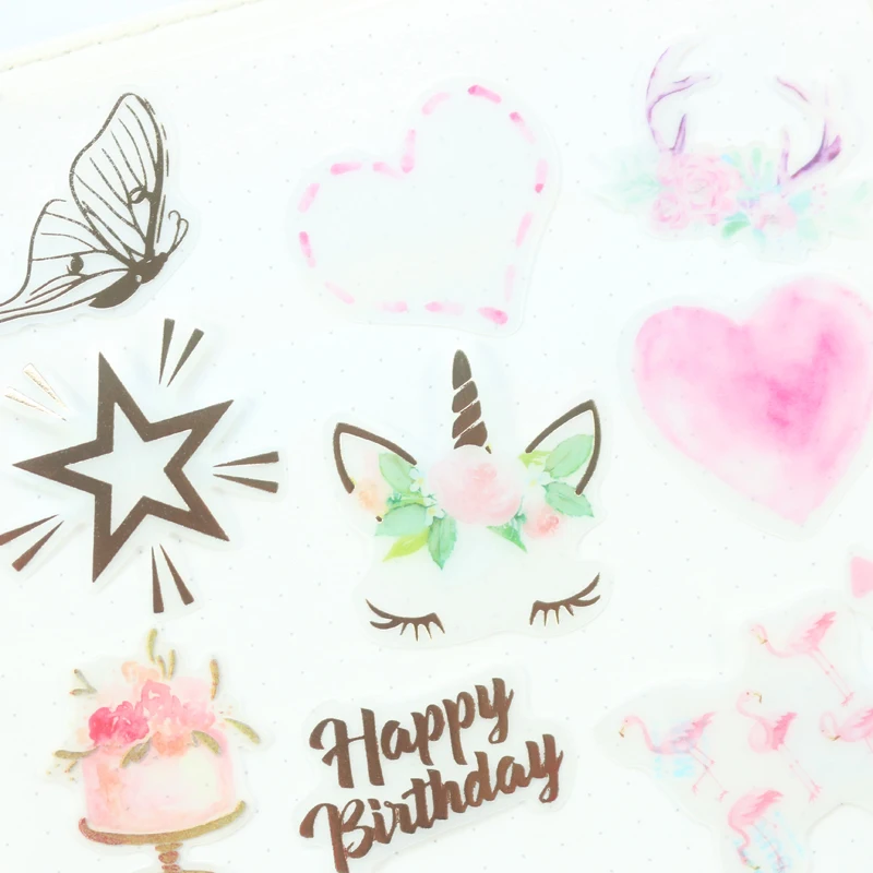 Domikee милый кавайный золотой фольгой школьный ученик Сделай Сам Скрапбукинг пуля