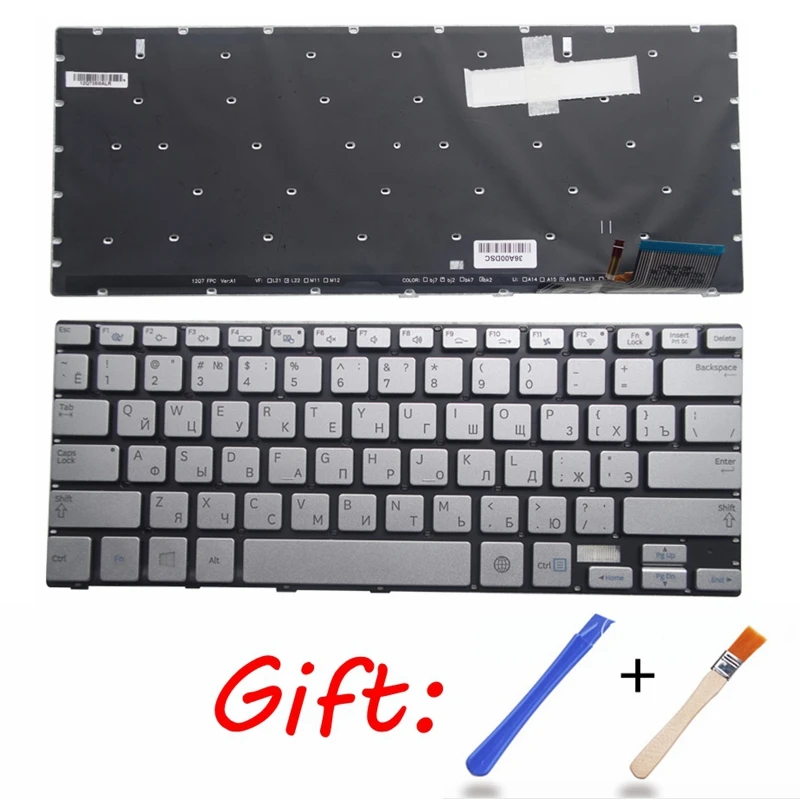 Russian laptop keyboard FOR Samsung 730U3E NP740U3E 740U3E NP730U3E backlight RU | Replacement Keyboards