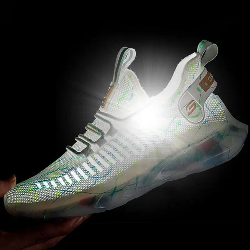 Дышащие кроссовки для бега мужская новая спортивная обувь большого размера