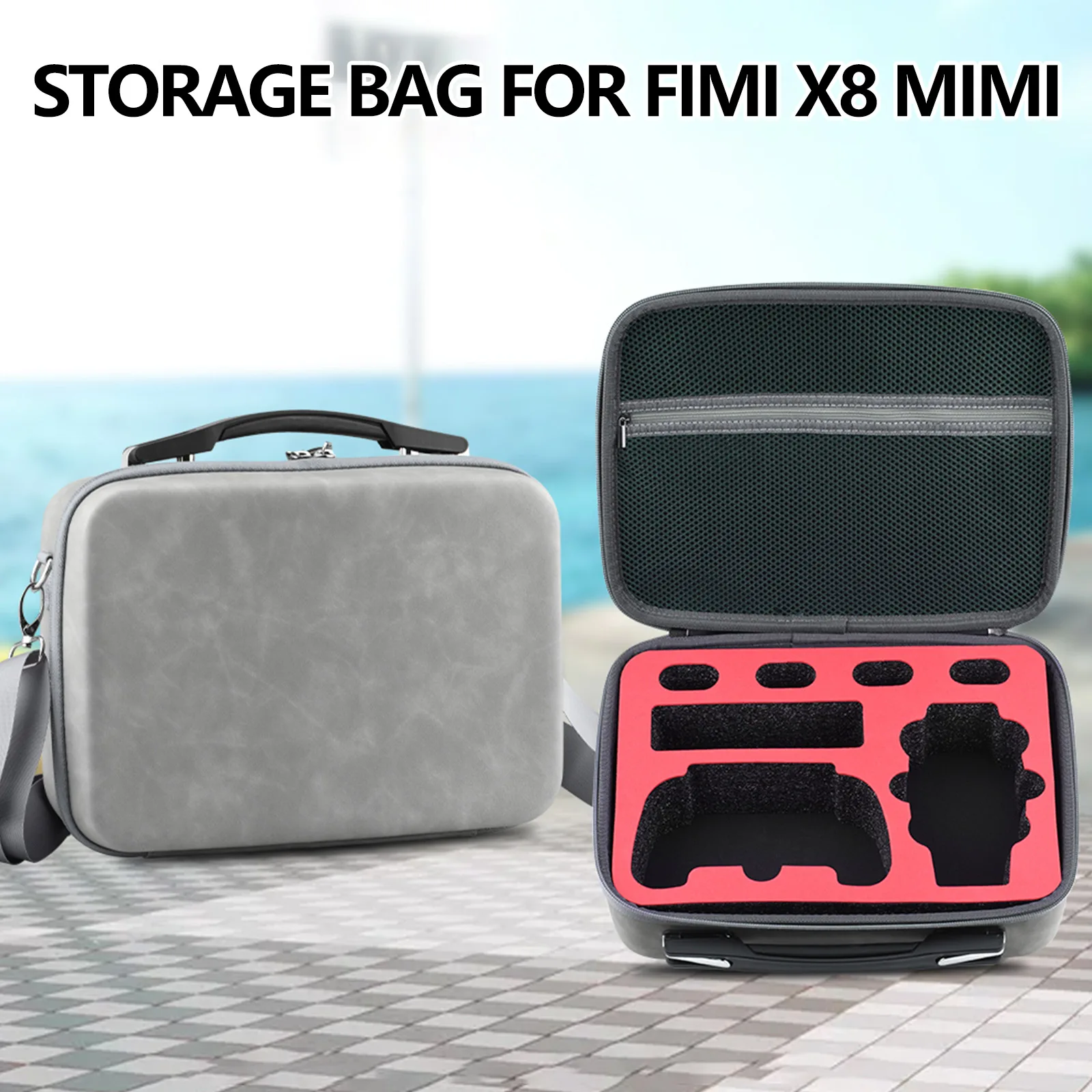 

BRDRC Shoulder Case for FIMI X8 MINI Protector Handbag Drone Battery Controller Accessories Storage Bag Carrying Box Suitcase