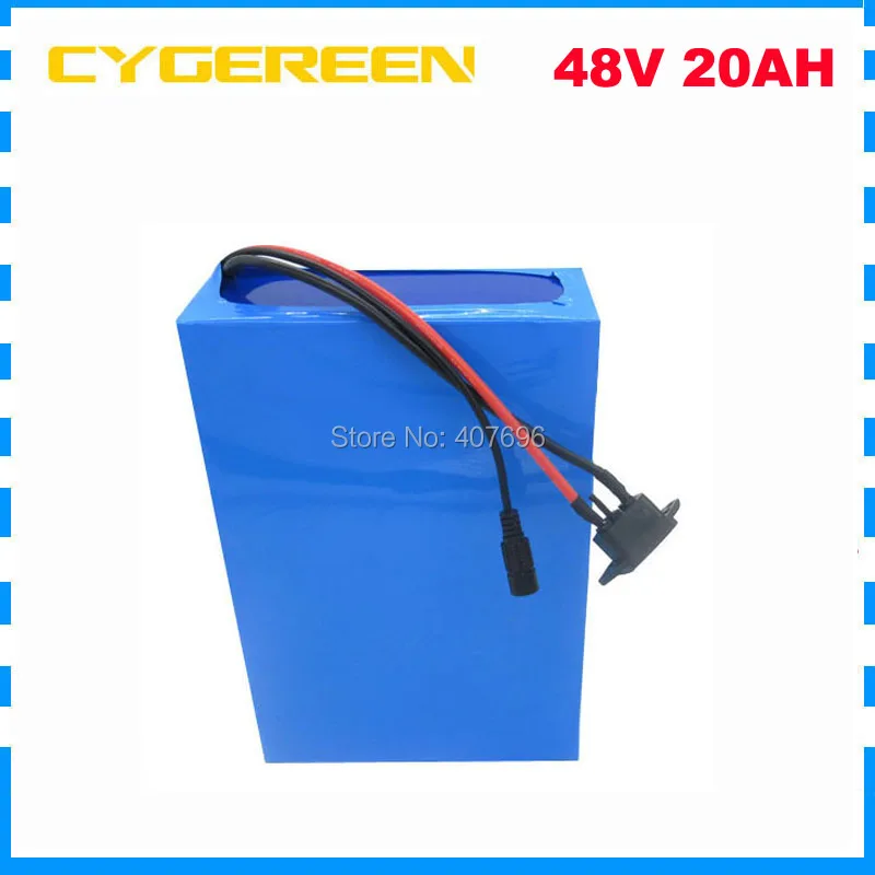 48 V 1000W литиевая батарея 48 V 20AH батарея для электровелосипеда 2000W 48 V 20AH батарея для электровелосипеда с зарядным устройством BMS 2A/5A