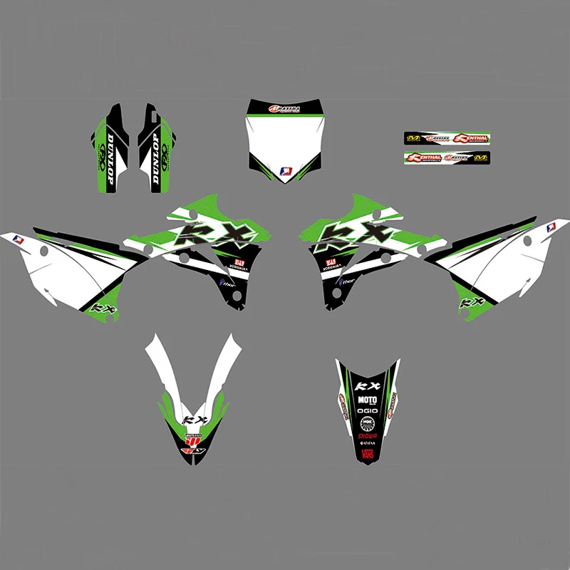 

0833 3M Motorcycle Decal Sticker Graphics Kits for KAWASAKI KX85-100 2014 2015 2016 2017 2018