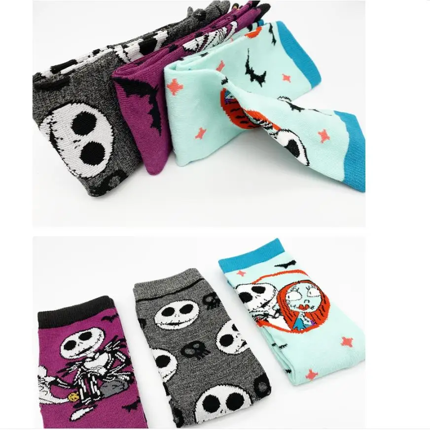 Новинка носки для косплея Джека Скеллингтона Кошмар перед Рождеством хлопковые