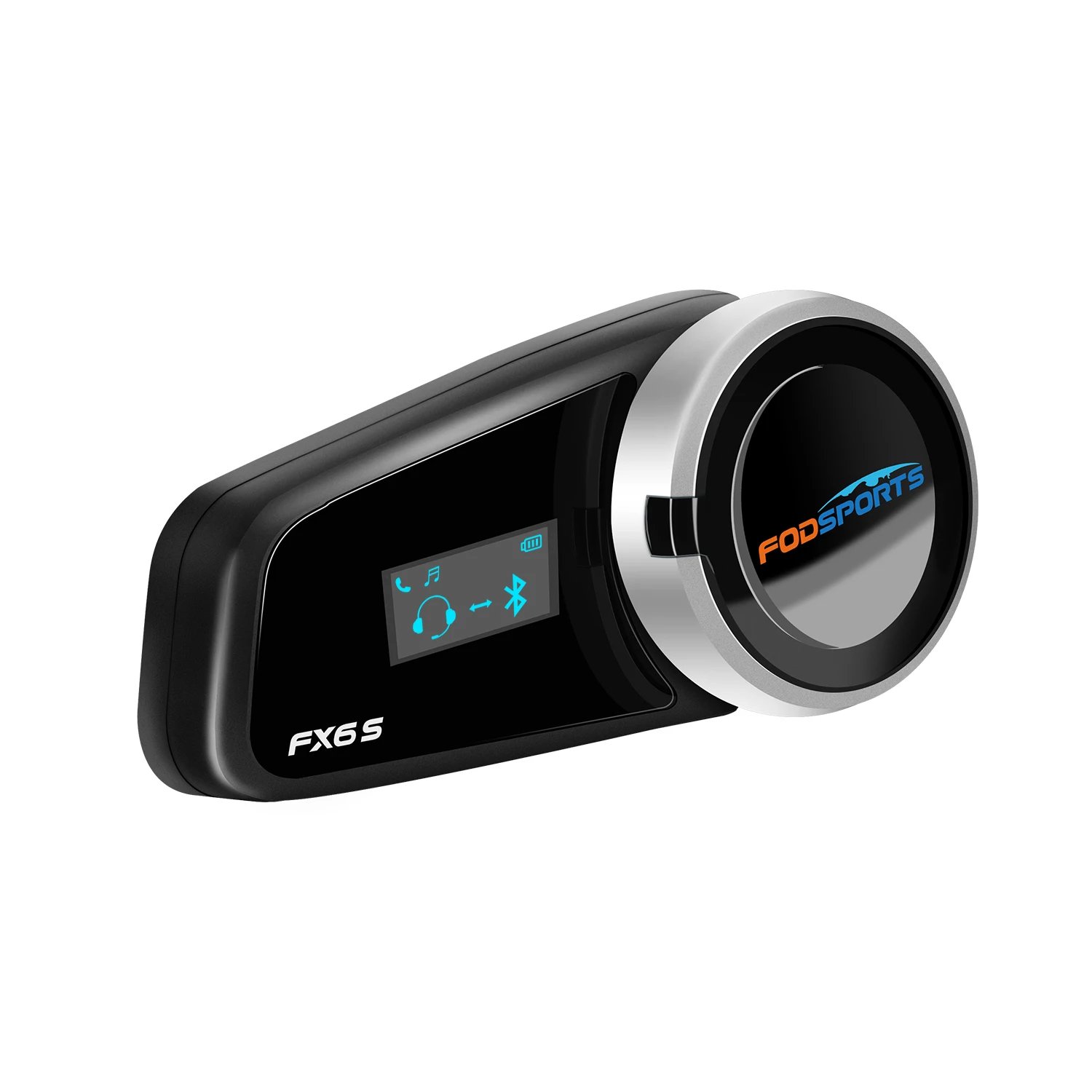 

Fodsports FX6S мотогарнитура для шлема,мотоциклистов домофон,переговорное устройство Bluetooth для шлема, 6 участников BT5.0 Bluetooth гарнитура, FM радио, OLED экран.