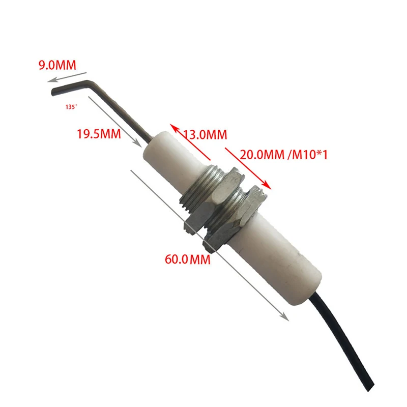

Piezo Spark Ignition Set with Cable 30cm Push Button Kitchen Gas Stove Lighters