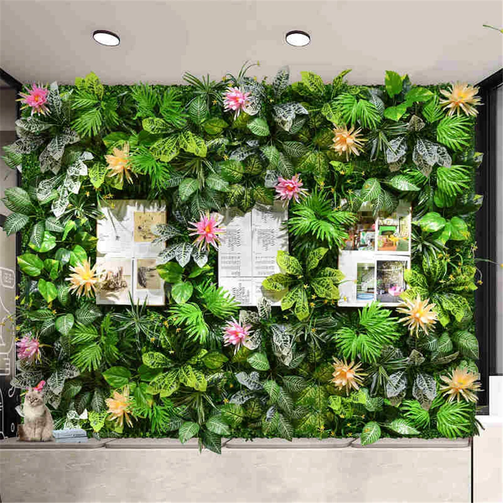 

B-LIFE Artificial Topiary Hedges Panels Plastic Faux Shrubs Fence Mat Greenery Wall Backdrop Decor Shop Hotel Office Home Garden