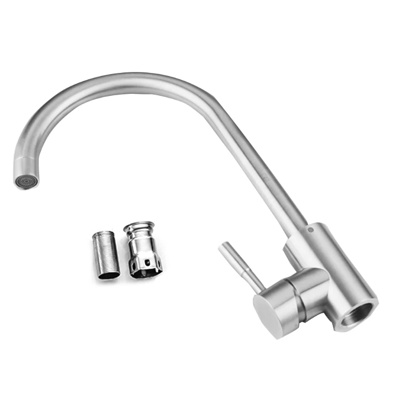 

High Quality 304 Stainless Steel Kitchen Rotatable Hot And Cold Faucet 667A