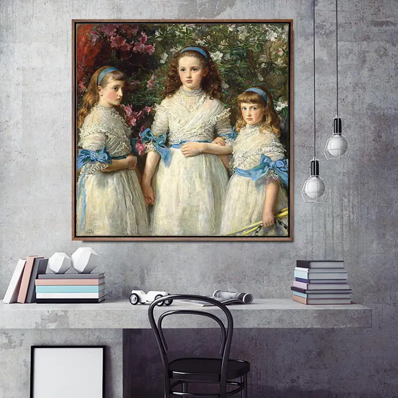 

Home Decoration Print Canvas Art Wall Pictures Living-room Poster Canvas Printings Square Paintings England John Everett Millais