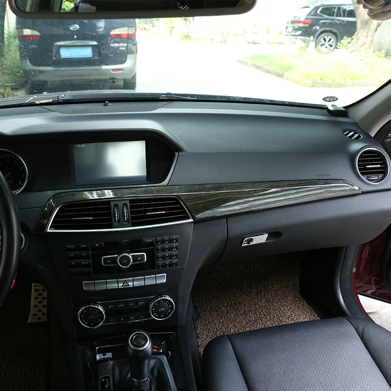 Центральная Защитная панель интерьера автомобиля обшивка ABS для Mercedes Benz C Class W204