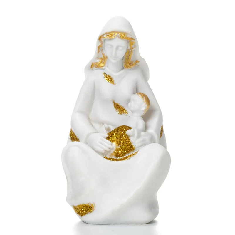 

Creativity Sculpture Jesus Furnishing Articles Resin Statue Nativity Scene Christmas Perfect Gift Living Room Or Table Crafts