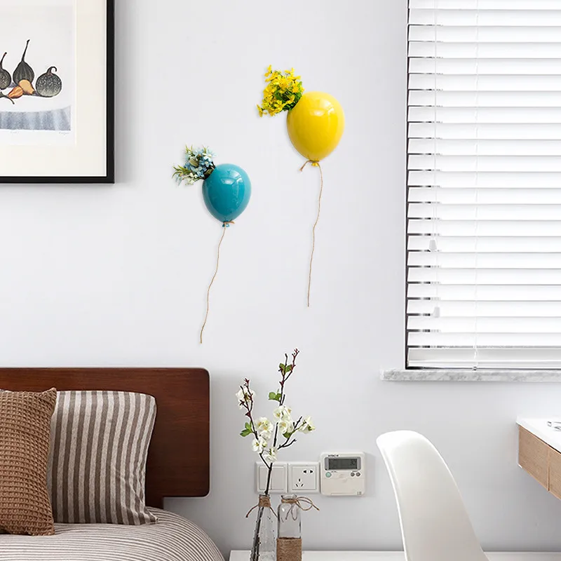 Креативный керамический воздушный шар настенный цветочный горшок для гостиной