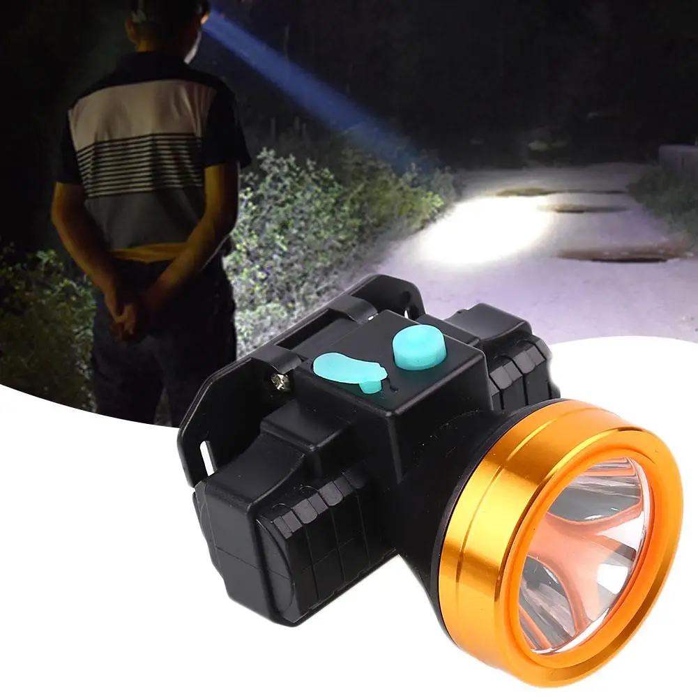 

LED Cap Lamp Cordless Miners Headlamp Rechargeable Waterproof For Fishing