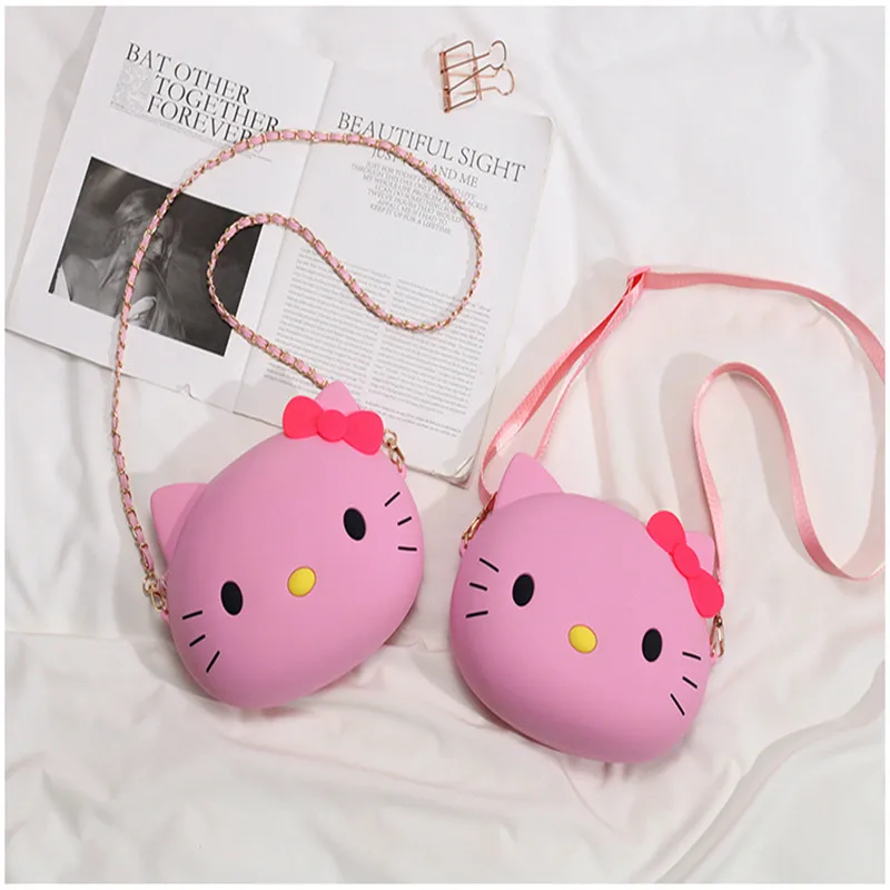 Мультфильм цепочка для кота сумки девочек в виде милого героя аниме кошка сумка