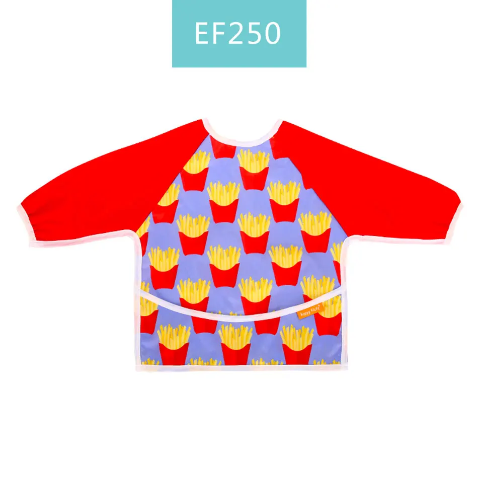 HappyFlute водонепроницаемые красочные детские нагрудники с длинным рукавом |