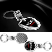 1pcs new car metal aluminum badge key ring key chain car goods for chery fulwin qq tiggo 3 5 t11 a1 a3 a5 amulet car accessories