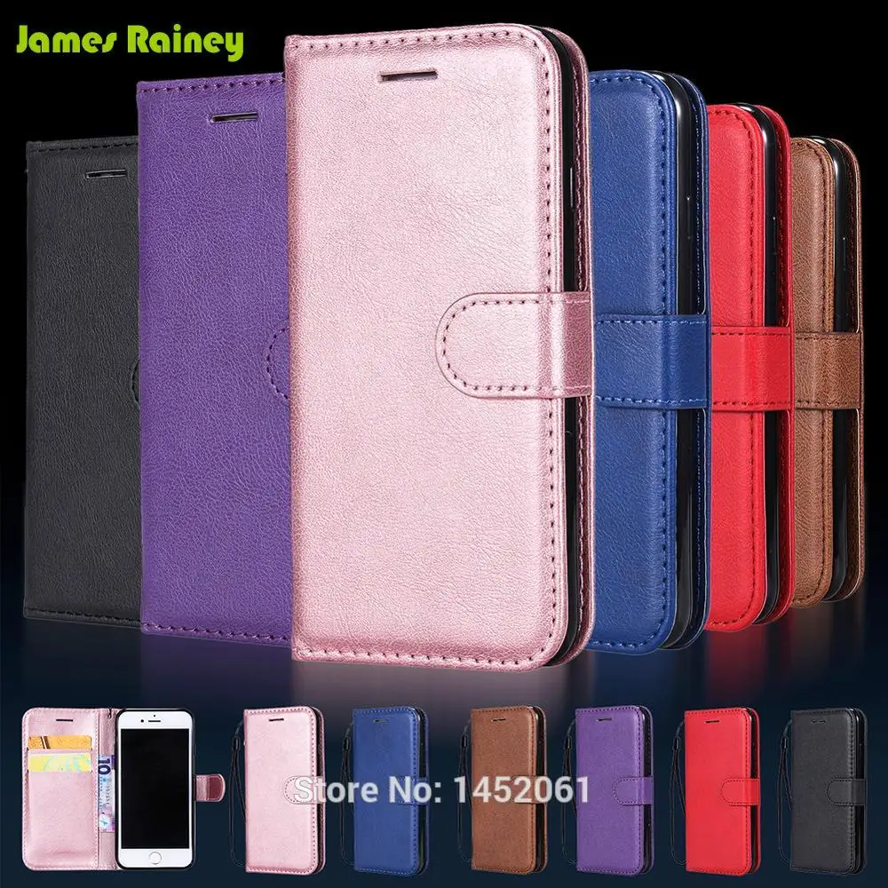 

Plain Case for Samsung Galaxy J3 J5 J7 2016 2017 S3 S4 S5 S6 S7 S8 S9 S10 Edge Plus S10E S6Edge with Leather Flip Phone Wallet