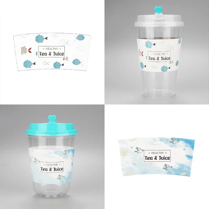 50 шт. одноразовые изоляционные гофрированные бумажные чашки из крафт бумаги