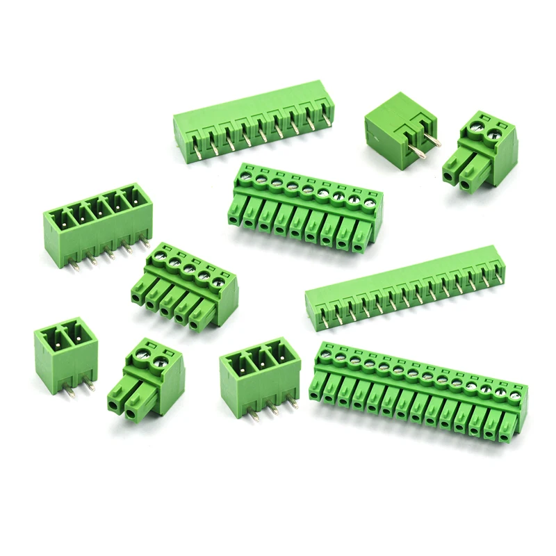 

1set KF2EDG 3.81MM plug-in type pcb terminal curved straight pin + socket 2P 3P 4P 5P 6P 7P 8P 9P 10P 11P 12P 13P 14P 15P 16P