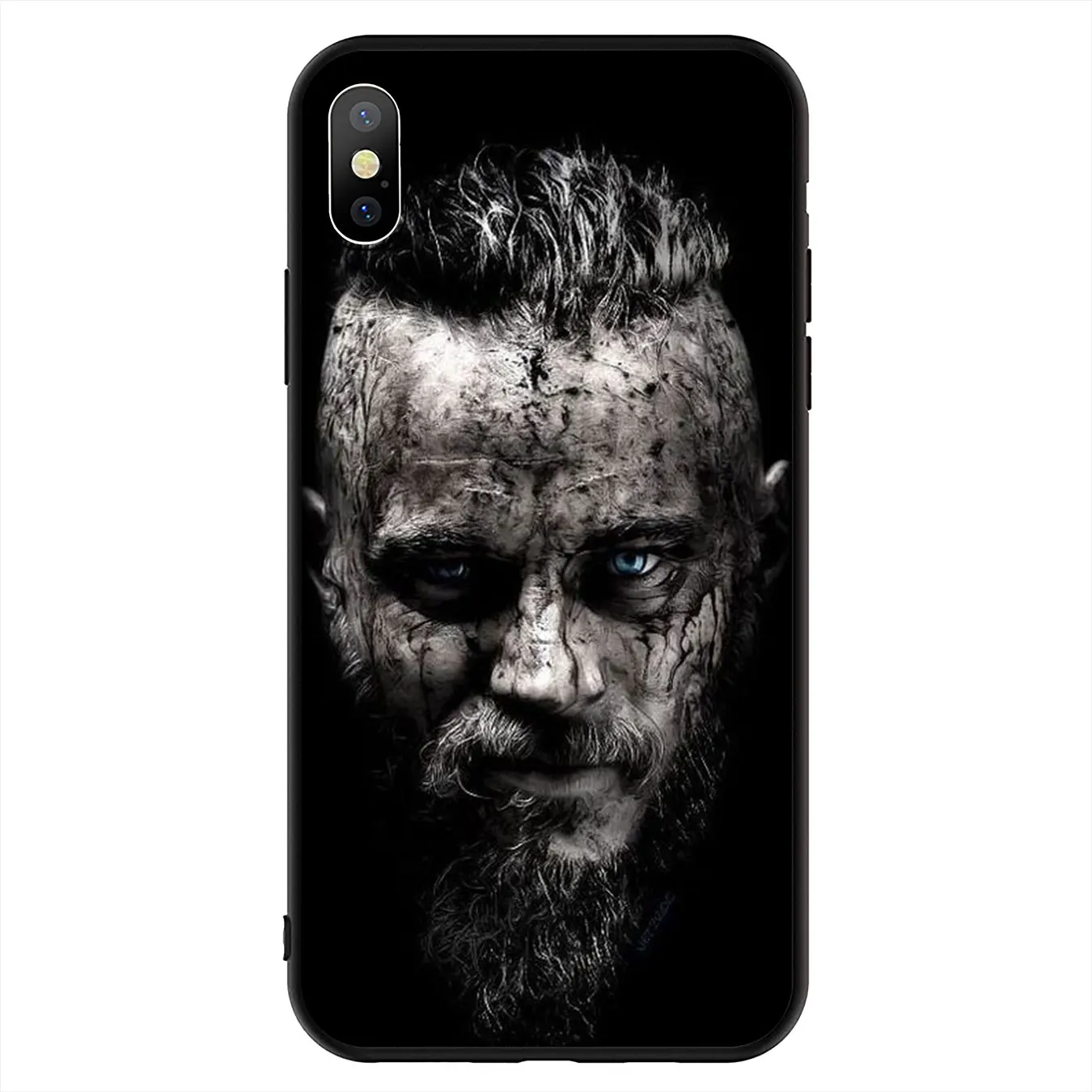 Мягкий силиконовый чехол серии Vikings для iPhone 11 Pro XR X XS Max 6 6S 7 8 Plus 5 5S SE черный