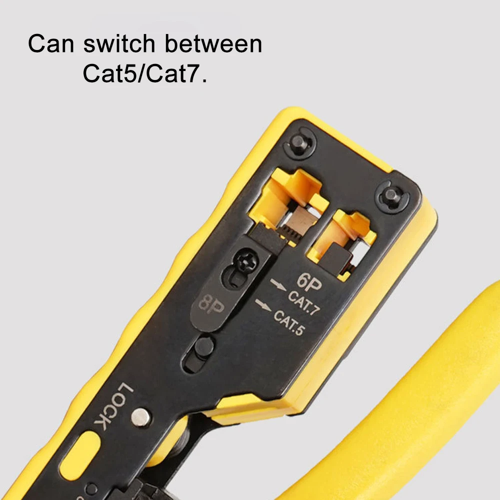 

Ethernet Cable Stripper Clamp rj45 Network Tools 4P/6P/8P Crystal Heads Cable Pliers Seven Type of Through Hole Cable Clamp