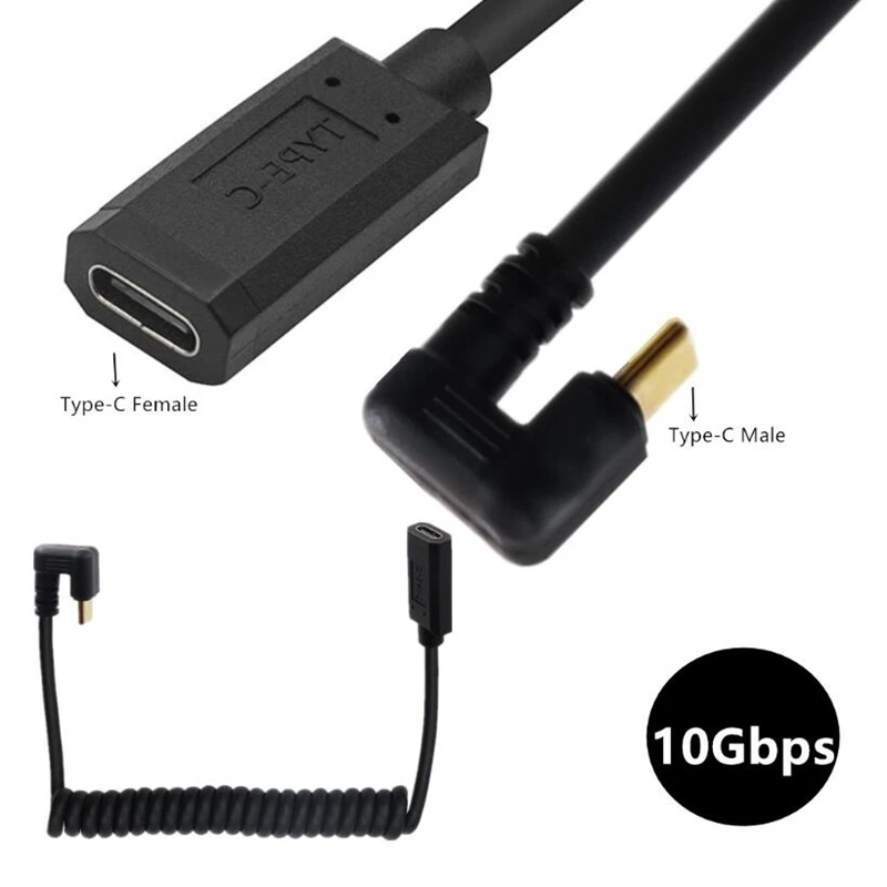 USB 3. 0 Type-C штекер-гнездо 4K 60 Гц пружинный Выдвижной зарядный кабель U-образной