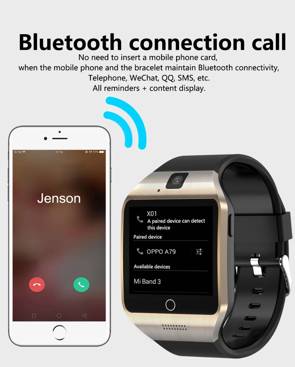 V88 Смарт-часы для мужчин Android 4,4 MTk6572 512MB+ 4GB 3g wifi Bluetooth Smartwatch MP3 плеер погода для Android телефон PK QW09 X01