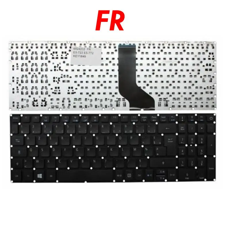 

NEW French Azerty Keyboard for Acer ES1-523 ES1-523G ES1-533 ES1-533G ES15 ES1-572 F5-521 F5-522 F15 F5-571 F5-571T F5-571G FR
