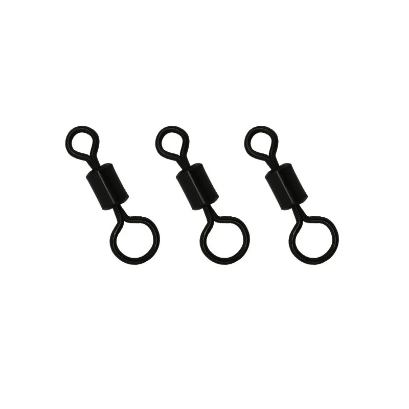 HXY 100 шт. Размер 4 # большое маленькое вращение глаза вертлюги матового черного