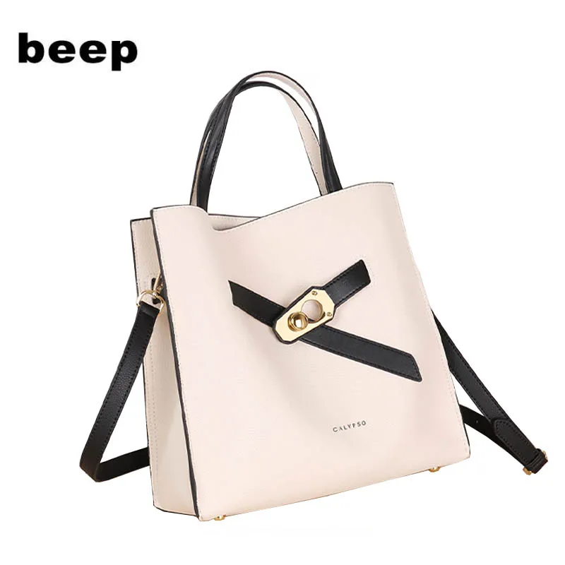 

BEEP Women leather bag luxury handbags designer Women's famous brand fashion leather shoulder crossbody bags for women